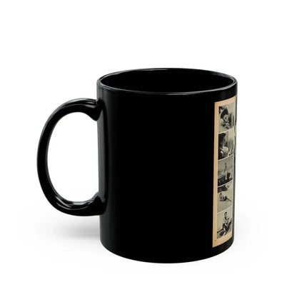 Pamela Duncan #12 - Night and Day Oversized Mag. Feb. '55 - 1 Cropped B&W Photo1 (Vintage Female Icon) Black Coffee Mug - Go Mug Yourself