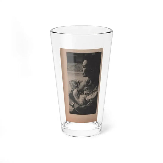 Pamela Duncan #15 - Night and Day Oversized Mag. Feb. '55 - 1 Cropped B&W Photo (Vintage Female Icon) Pint Glass 16oz 16oz - Go Mug Yourself