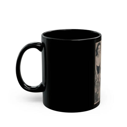 Pamela Duncan #23 - PHOTO Digest Mag. March '55 - 1 B&W Photo (Vintage Female Icon) Black Coffee Mug - Go Mug Yourself