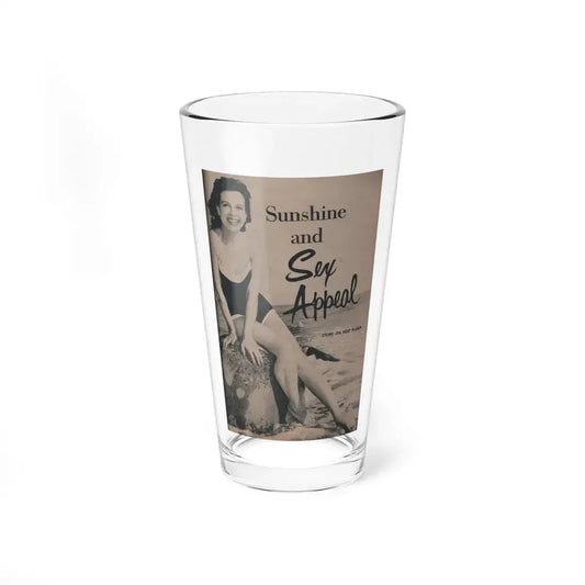 Pamela Duncan #23 - PHOTO Digest Mag. March '55 - 1 B&W Photo (Vintage Female Icon) Pint Glass 16oz 16oz - Go Mug Yourself