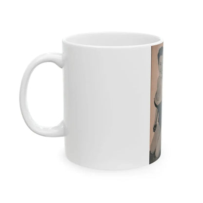 Pamela Duncan #24 - PHOTO Digest Mag. March '55 - 1 B&W Photo (Vintage Female Icon) White Coffee Mug - Go Mug Yourself