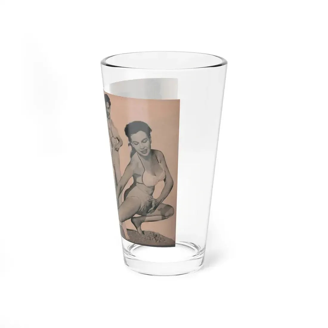 Pamela Duncan #27 - PHOTO Digest Mag. March '55 - 4 B&W Photos (Vintage Female Icon) Pint Glass 16oz - Go Mug Yourself