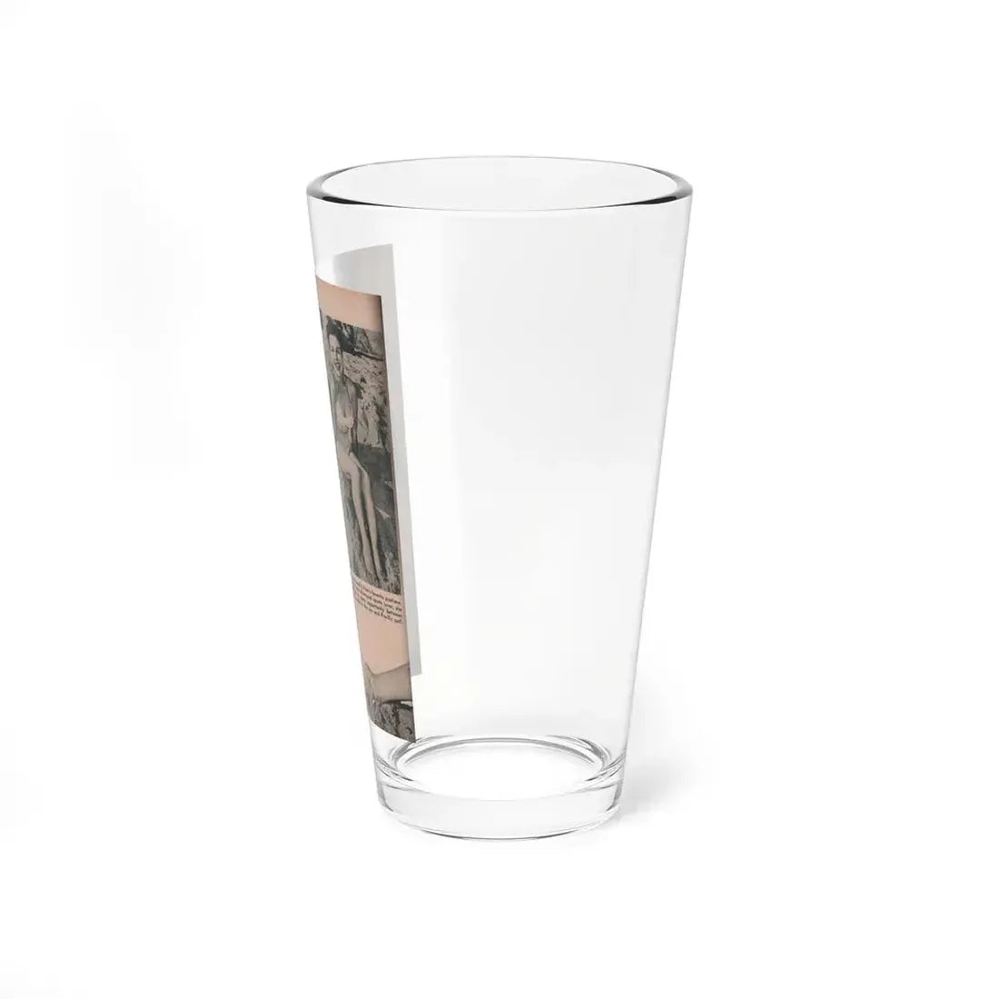 Pamela Duncan #28 - PHOTO Digest Mag. March '55 - 2 B&W Photos (Vintage Female Icon) Pint Glass 16oz - Go Mug Yourself
