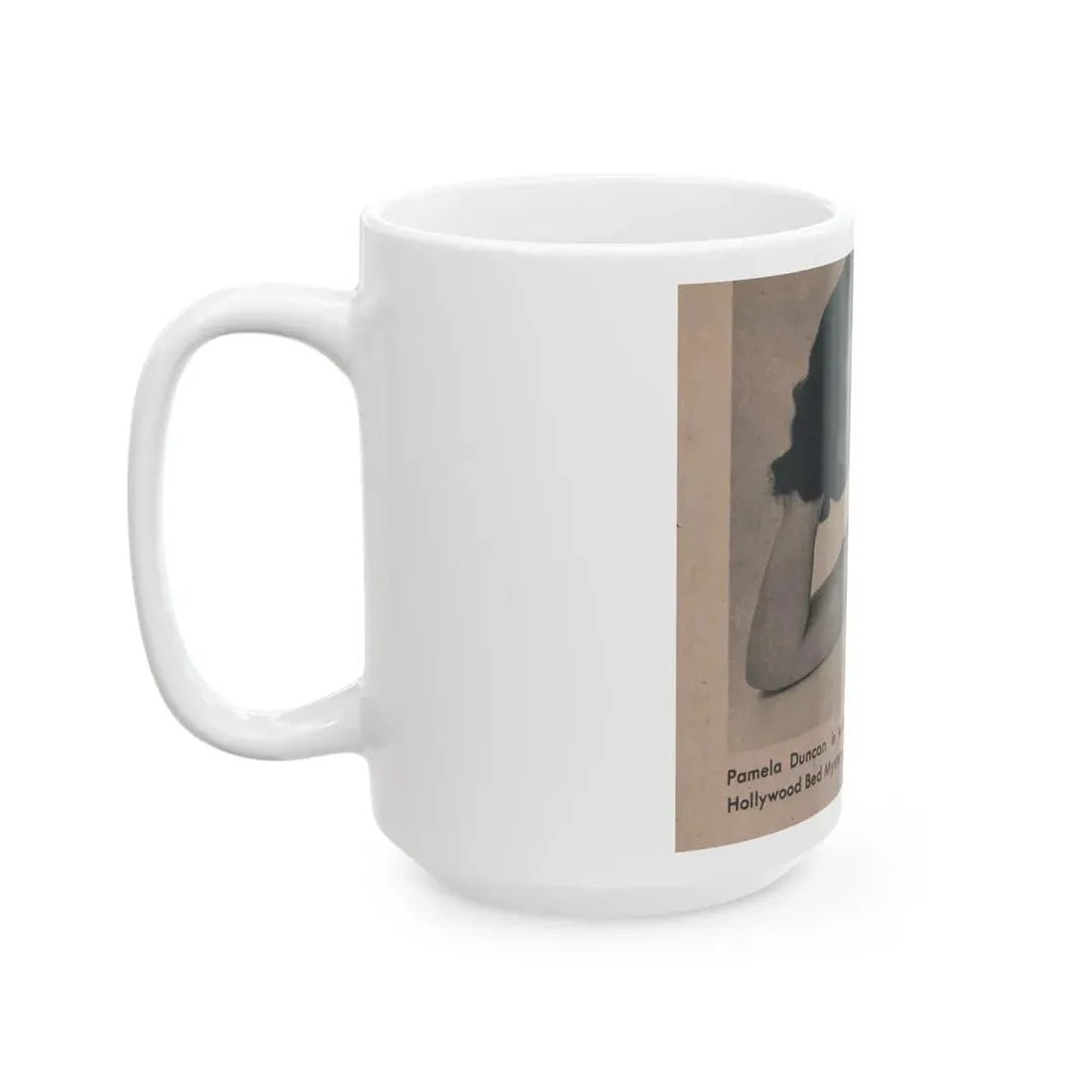 Pamela Duncan #31 - GALA Mag. March '56 - 1 Small B&W Photo (Vintage Female Icon) White Coffee Mug - Go Mug Yourself
