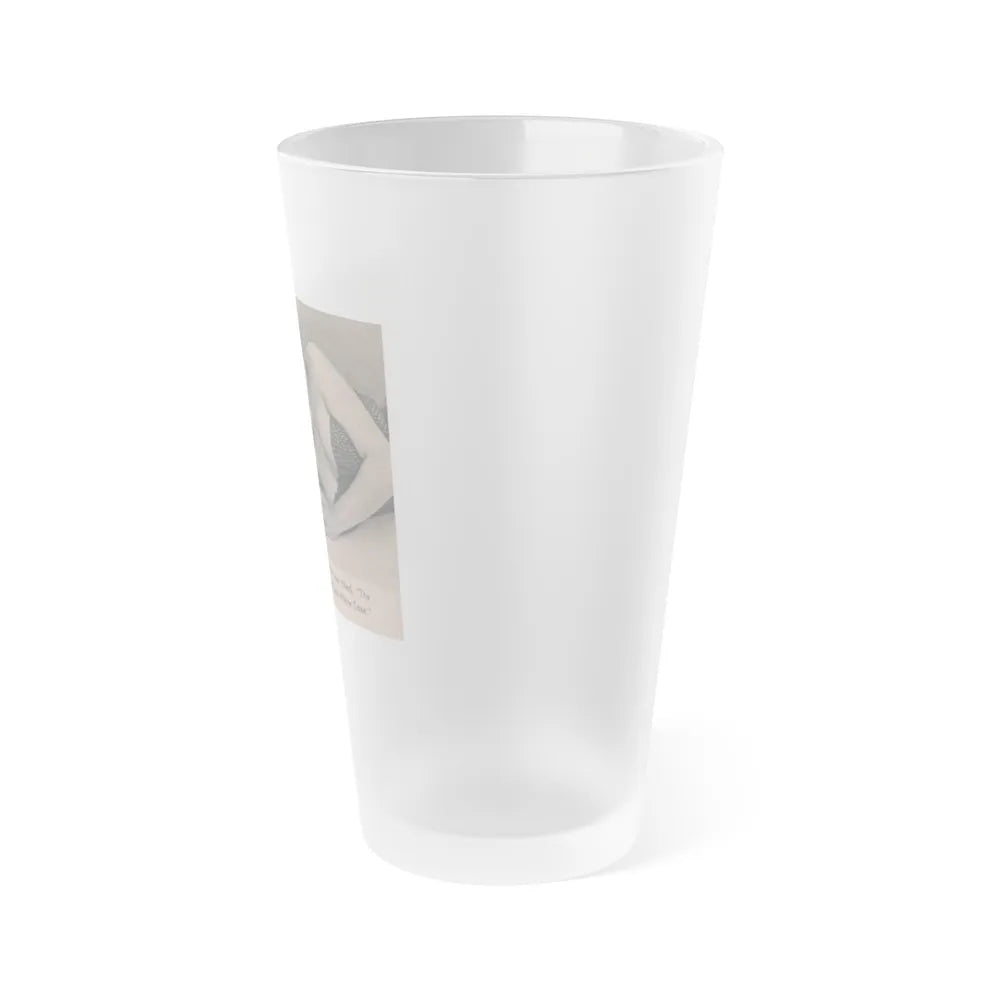 Pamela Duncan #31 - GALA Mag. March '56 - 1 Small B&W Photo (Vintage Female Icon) Frosted Pint Glass 16oz-Go Mug Yourself