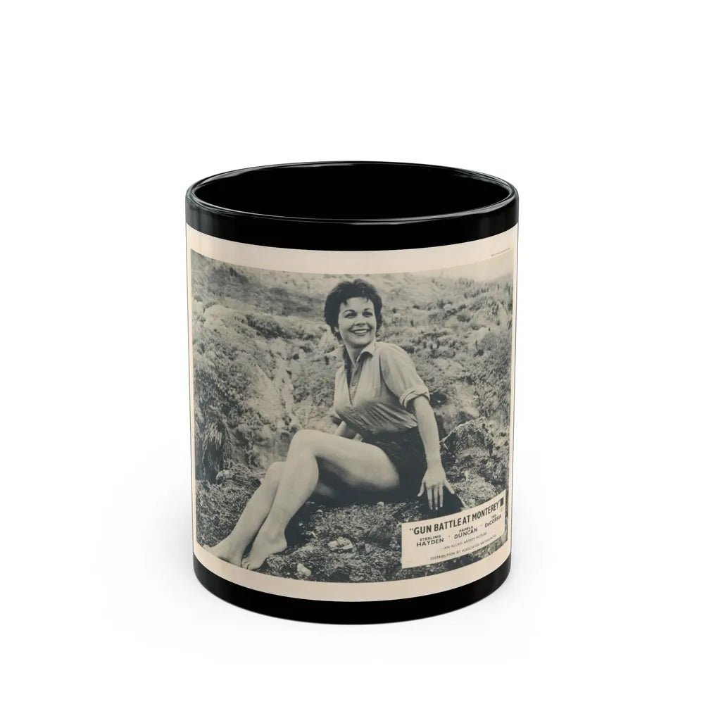 Pamela Duncan #33 (Vintage Female Icon) Black Coffee Mug-11oz-Go Mug Yourself