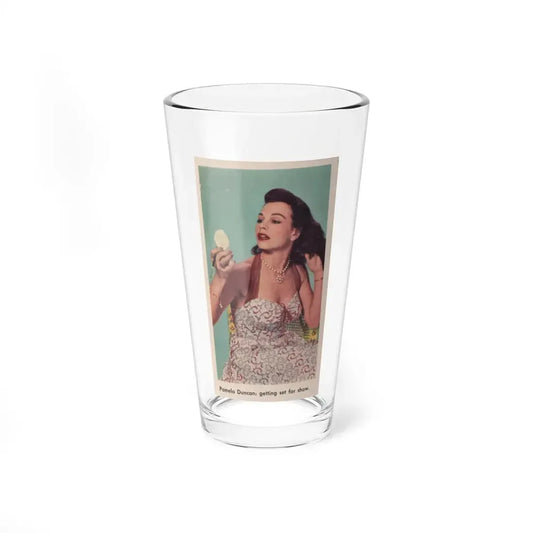 Pamela Duncan #34 - 2.25x4 Clipping (Vintage Female Icon) Pint Glass 16oz 16oz - Go Mug Yourself