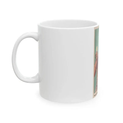 Pamela Duncan #34 - 2.25x4 Clipping (Vintage Female Icon) White Coffee Mug - Go Mug Yourself