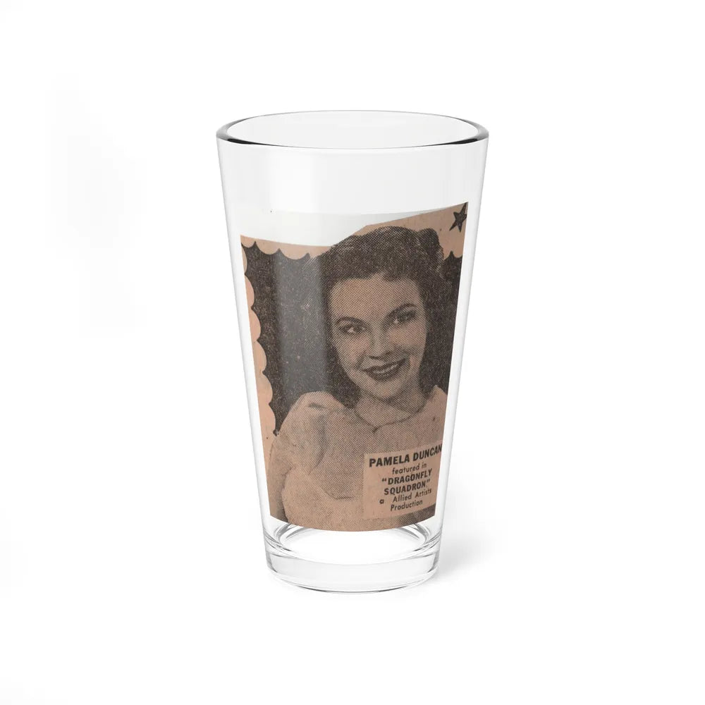 Pamela Duncan #35 - 3x2 Clipping (Vintage Female Icon) Pint Glass 16oz-16oz-Go Mug Yourself