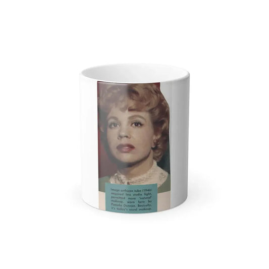 Pamela Duncan #36 - 2.5x4 Clipping (Vintage Female Icon) Color Changing Mug 11oz 11oz - Go Mug Yourself