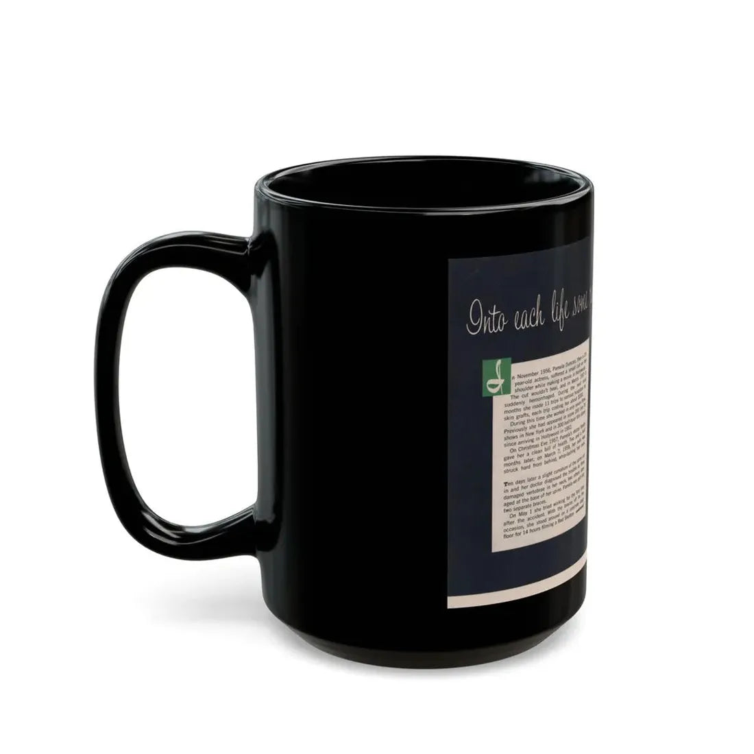 Pamela Duncan #37 - 7x10 (Vintage Female Icon) Black Coffee Mug - Go Mug Yourself