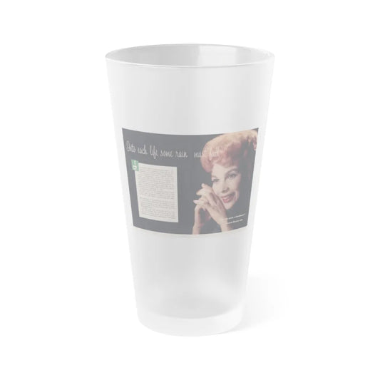 Pamela Duncan #37 - 7x10 (Vintage Female Icon) Frosted Pint Glass 16oz-16oz-Frosted-Go Mug Yourself