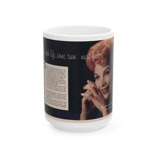 Pamela Duncan #37 - 7x10 (Vintage Female Icon) White Coffee Mug 15oz - Go Mug Yourself