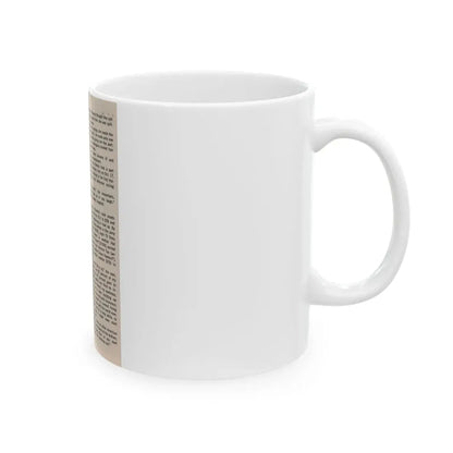 Pamela Duncan #38 - 5x7 Artricle continued no photo (Vintage Female Icon) White Coffee Mug - Go Mug Yourself