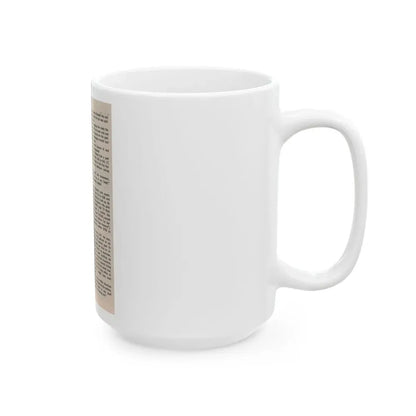 Pamela Duncan #38 - 5x7 Artricle continued no photo (Vintage Female Icon) White Coffee Mug - Go Mug Yourself