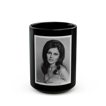 Pamela Tiffin #02 (Vintage Female Icon) Black Coffee Mug-15oz-Go Mug Yourself