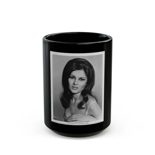 Pamela Tiffin #02 (Vintage Female Icon) Black Coffee Mug 15oz - Go Mug Yourself