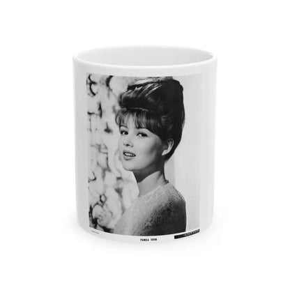 Pamela Tiffin #04 (Vintage Female Icon) White Coffee Mug-11oz-Go Mug Yourself