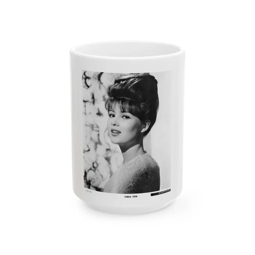 Pamela Tiffin #04 (Vintage Female Icon) White Coffee Mug-15oz-Go Mug Yourself