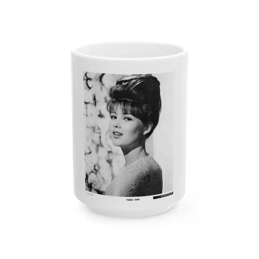 Pamela Tiffin #04 (Vintage Female Icon) White Coffee Mug 15oz - Go Mug Yourself