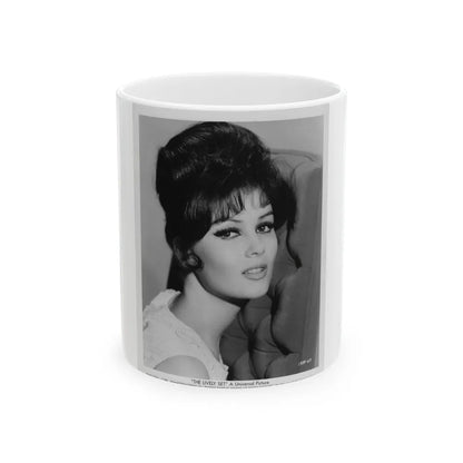 Pamela Tiffin #05 (Vintage Female Icon) White Coffee Mug-11oz-Go Mug Yourself