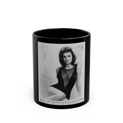 Pamela Tiffin #06 (Vintage Female Icon) Black Coffee Mug-11oz-Go Mug Yourself