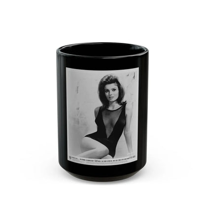 Pamela Tiffin #06 (Vintage Female Icon) Black Coffee Mug-15oz-Go Mug Yourself