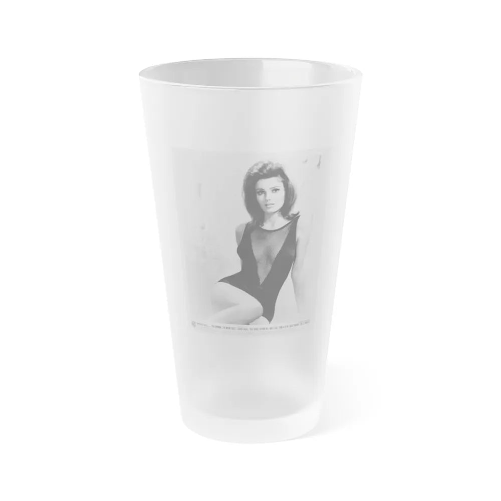 Pamela Tiffin #06 (Vintage Female Icon) Frosted Pint Glass 16oz-16oz-Frosted-Go Mug Yourself