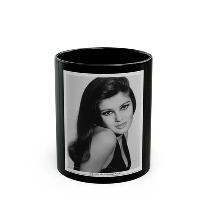 Pamela Tiffin #07 (Vintage Female Icon) Black Coffee Mug-11oz-Go Mug Yourself