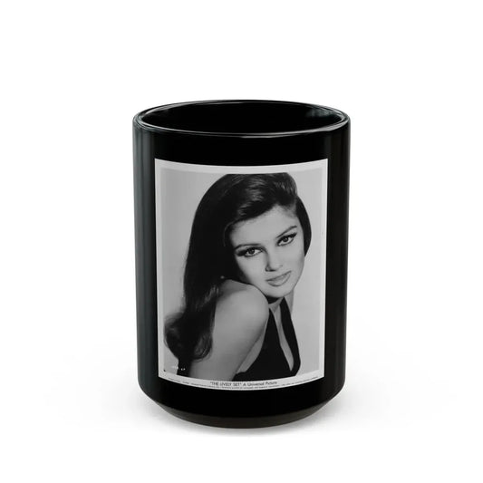 Pamela Tiffin #07 (Vintage Female Icon) Black Coffee Mug 15oz - Go Mug Yourself
