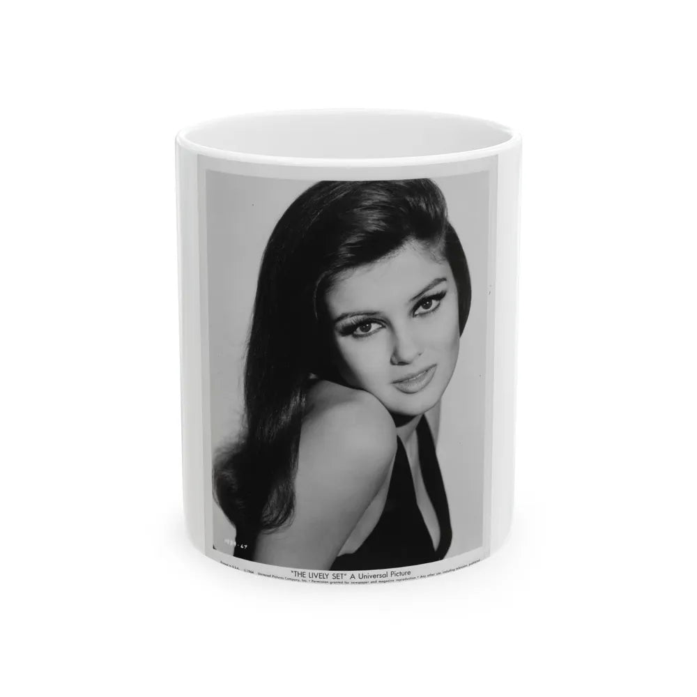 Pamela Tiffin #07 (Vintage Female Icon) White Coffee Mug-11oz-Go Mug Yourself