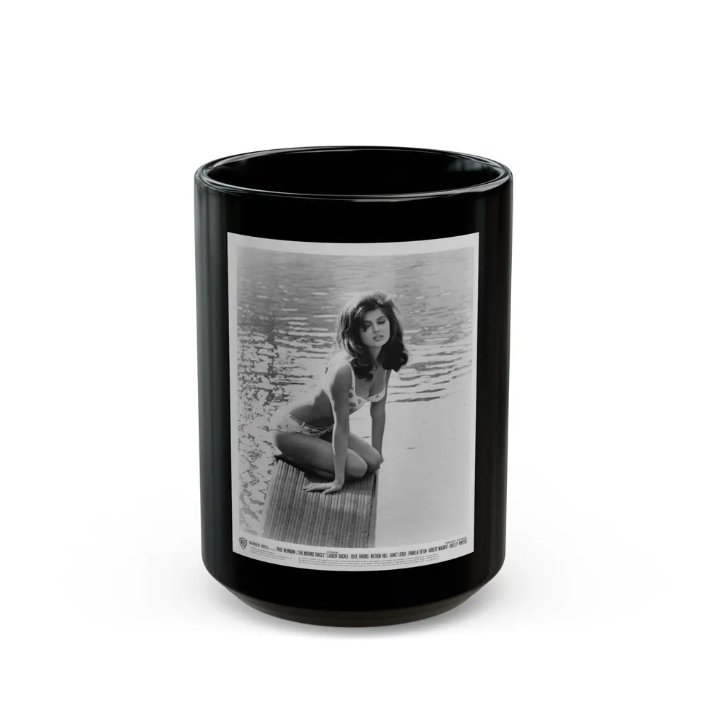 Pamela Tiffin #08 (Vintage Female Icon) Black Coffee Mug-15oz-Go Mug Yourself