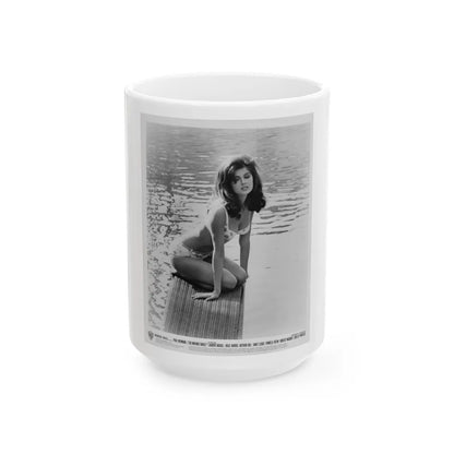 Pamela Tiffin #08 (Vintage Female Icon) White Coffee Mug-15oz-Go Mug Yourself