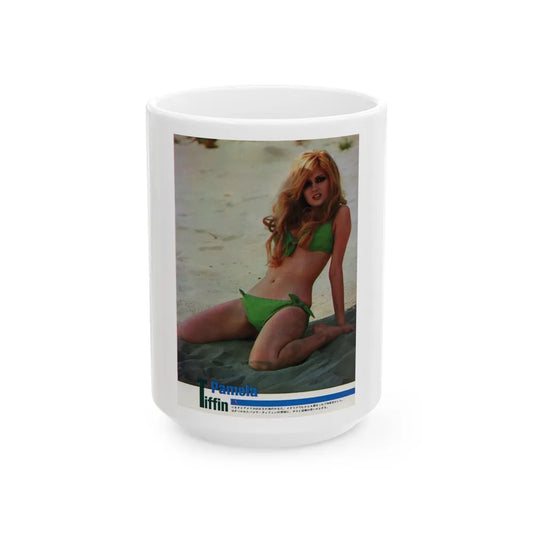 Pamela Tiffin #10 (Vintage Female Icon) White Coffee Mug-15oz-Go Mug Yourself