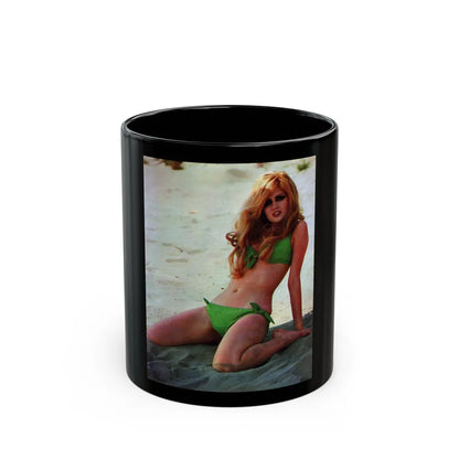 Pamela Tiffin #102 (Vintage Female Icon) Black Coffee Mug-11oz-Go Mug Yourself