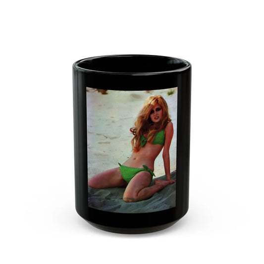 Pamela Tiffin #102 (Vintage Female Icon) Black Coffee Mug-15oz-Go Mug Yourself