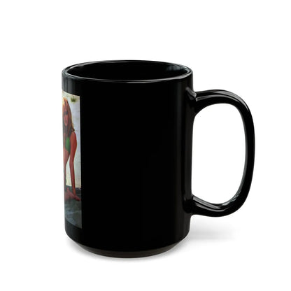 Pamela Tiffin #102 (Vintage Female Icon) Black Coffee Mug-Go Mug Yourself