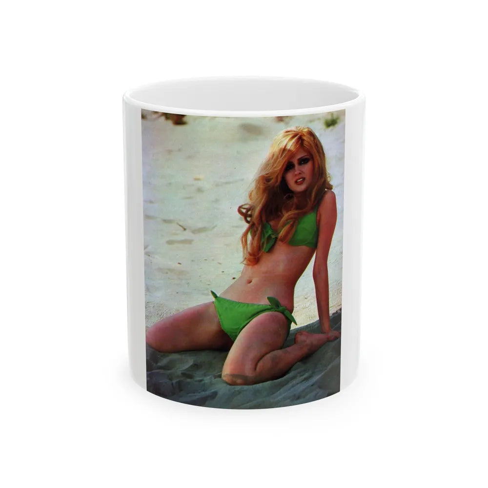 Pamela Tiffin #102 (Vintage Female Icon) White Coffee Mug-11oz-Go Mug Yourself