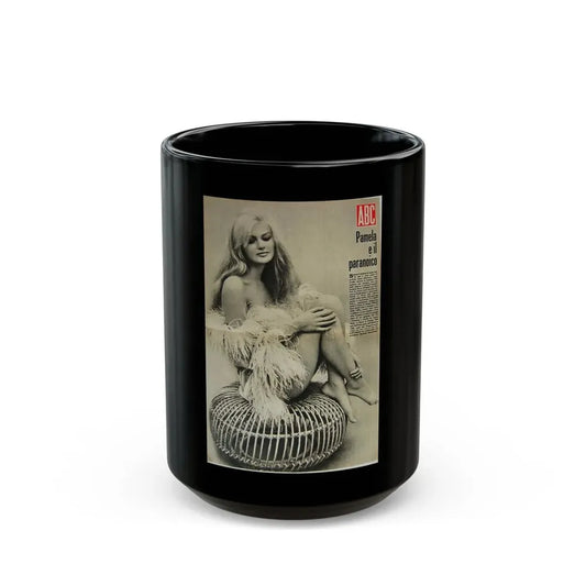 Pamela Tiffin #110 - Mag. Cover (Vintage Female Icon) Black Coffee Mug 15oz - Go Mug Yourself
