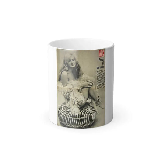 Pamela Tiffin #110 - Mag. Cover (Vintage Female Icon) Color Changing Mug 11oz 11oz - Go Mug Yourself
