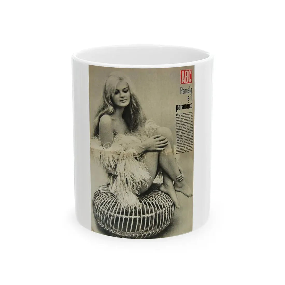 Pamela Tiffin #110 - Mag. Cover (Vintage Female Icon) White Coffee Mug 11oz - Go Mug Yourself