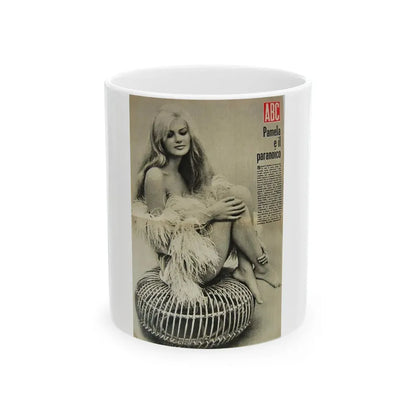 Pamela Tiffin #110 - Mag. Cover (Vintage Female Icon) White Coffee Mug 11oz - Go Mug Yourself