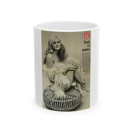 Pamela Tiffin #110 - Mag. Cover (Vintage Female Icon) White Coffee Mug 11oz - Go Mug Yourself