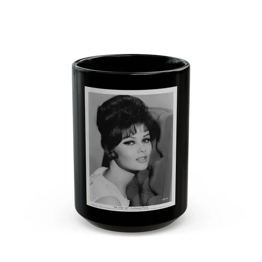 Pamela Tiffin #1111 (Vintage Female Icon) Black Coffee Mug 15oz - Go Mug Yourself