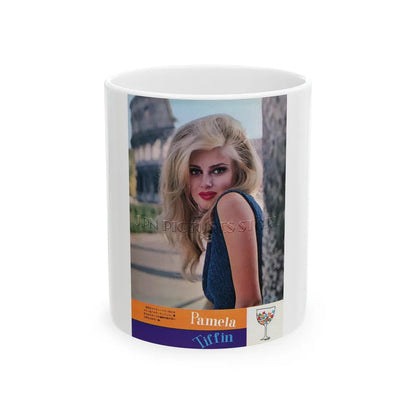 Pamela Tiffin #112 (Vintage Female Icon) White Coffee Mug-11oz-Go Mug Yourself