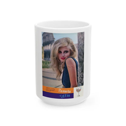 Pamela Tiffin #112 (Vintage Female Icon) White Coffee Mug-15oz-Go Mug Yourself