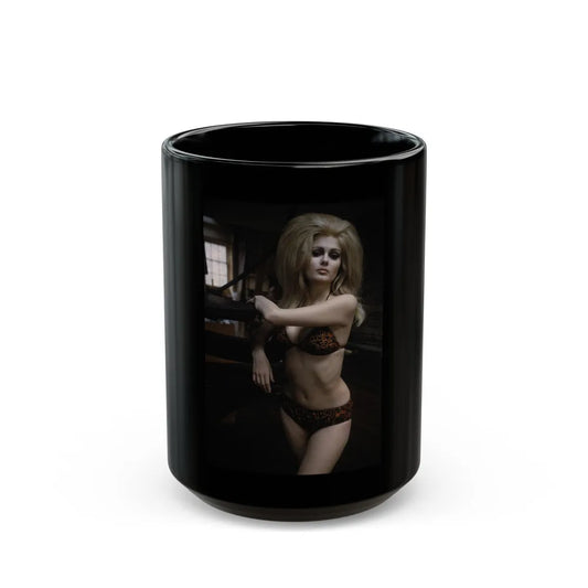 Pamela Tiffin #116 (Vintage Female Icon) Black Coffee Mug-15oz-Go Mug Yourself