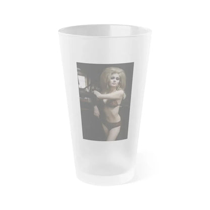 Pamela Tiffin #116 (Vintage Female Icon) Frosted Pint Glass 16oz 16oz Frosted - Go Mug Yourself