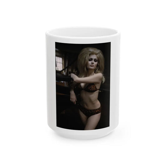 Pamela Tiffin #116 (Vintage Female Icon) White Coffee Mug-15oz-Go Mug Yourself