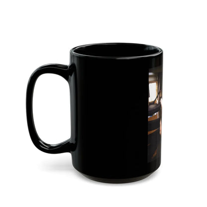 Pamela Tiffin #1161 (Vintage Female Icon) Black Coffee Mug-Go Mug Yourself